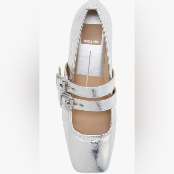 Dolce Vita Shoes - BNWT Dolce Vita Ashlyn Textured Metallic Mary Jane Flats size 6.5 $130